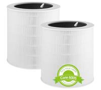 Confezione da 2 filtri di ricambio Core 600S per purificatore d'aria LEVOIT Core 600S, filtro H13 True HEPA 3 in 1, ad alta efficienza con filtrazione a carbone attivo