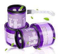 Confezione da 2 filtri di ricambio V12 per aspirapolvere V12 Detect Slim Absolute, V12 Slim Vacuums, V12 Detect Slim Extra, parti di ricambio lavabili (2 filtri HEPA con 1 spazzola)