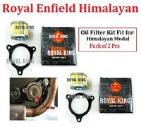 Confezione da 2 filtri olio e guarnizioni Royal Enfield Himalayan 411 Parte #...