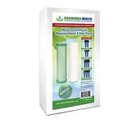 Confezione da 2 filtri per l'acqua per Eco Grow, Power Grow, Mega Grow e Maxquarium. Filtro Carbon Block e Filtro Sedimenti da 5 Micron. GrowMax Water.