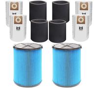 Confezione da 2 filtri VF5000 + 4 sacchetti filtro VF3502 + 4 manicotti in schiuma per aspirapolvere Ridgid da 6-20 galloni Wet Dry (confezione da 10)