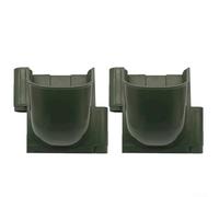 Confezione da 2 fioriere verticali per piante, moduli da parete per coltivazione senza suolo, per pareti verdi, fioriere da giardino in plastica con porte per tubi da 32 mm, per balcone urbano e Sm