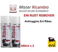 Confezione Da 2 Flaconi da 400 ml RIBES Rust remover lubrificante spray eni