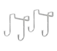 Confezione da 2 ganci doppi da appendere alla porta, in acciaio inossidabile 304, ganci a doppia S, resistenti per appendere vestiti, asciugamani, cappotti e altro ancora, spessore della porta
