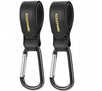 Confezione da 2 ganci per passeggino, cinghie per borse per pannolini, clip a moschettone regolabile per passeggino, accessori per passeggini per nuna, Uppababy, Bob, gancio per bici, scooter, sedia a