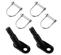 Confezione da 2 ganci per rimorchi per biciclette, adattatore per ganci per rimorchi per biciclette per cani, rimorchi per merci, rimorchi per cani in metallo per biciclette,con 4 perni di bloccaggio