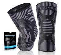 Confezione da 2 ginocchiere per donne/uomini, ginocchiere a compressione per artrite, sollievo dal dolore al ginocchio, strappo al menisco, LCA, M olori articolari, lesioni ai legamenti, tendinite