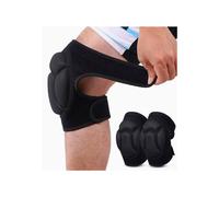Confezione da 2 ginocchiere spesse in spugna, protezioni antiurto per ginocchia ideali per giardinaggio, lavoro, jogging e ciclismo.