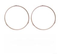 Confezione da 2 giradischi per microonde ad anello con staffe circolari a rullo da 14 mm per una rotazione regolare, diametro 17,8 cm, accoppiatore in plastica compatibile con la maggior parte delle