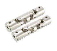 Confezione da 2 giunti cardanici tipo U M3 M4 filettatura regolabile misure multiple(6mm to 6mm)