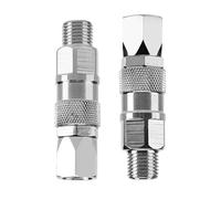 Confezione da 2 giunti girevoli in acciaio inox a 360 gradi per spruzzatori airless per spruzzatori di vernice da 1/4 di pollice, giunti rotanti per spruzzatori