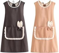 Confezione da 2 grembiuli per insegnanti di scuola materna - Grembiuli da lavoro in tela, traspiranti, antimacchia, adatti per cucinare, giardinaggio, pittura, barbecue, resistenti, taglia unica