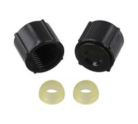 Confezione da 2 guarnizioni di scarico a punto basso con guarnizioni per linee dell'acqua calda e fredda per camper, progettate per tubi Pex da 1/2", adatte per sistemi idraulici di camper e rimorchi