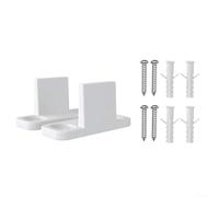 Confezione da 2 guide a L per pavimenti in plastica per porte scorrevoli per fienile assicurano che la porta non si sposti fuori allineamento