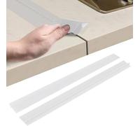 Confezione da 2 guide di collegamento per piano di lavoro da cucina, piano di lavoro, striscia di giunzione per piano di lavoro, striscia terminale per piano di lavoro, nastro sigillante per piano di