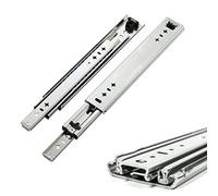 Confezione da 2 guide per cassetti per armadio da cucina, 400 mm 1500 mm, guide per cassetti con cuscinetti a sfera ad estensione completa, guide per cassetti in metallo per carichi pesanti, guide per