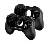 Confezione da 2 impugnature compatibili con Switch 2 Joy-Con, maggiore comfort e accesso ai pulsanti sulla spalla, facile da installare, accessorio perfetto per il gioco (nero)