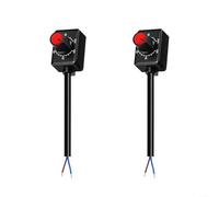 Confezione da 2 interruttori dimmer a manopola 0-10 V per driver LED e reattori, controllo preciso della regolazione continua, alloggiamento in plastica e metallo, facile installazione per faretti e