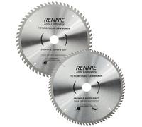 Confezione da 2 lame circolari per legno con foro da 260 mm x 30 mm x 60T e 80T TCT Include anelli di riduzione del foro da 25 mm, 20 mm e 16 mm. Compatibile con sega circolare Festool Bosch, Makita,