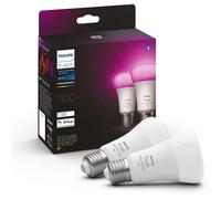 Confezione da 2 lampadine Philips Hue White e Color Ambiance E27 75W bianche collegate - Personalizza la tua illuminazione - Nouvo