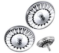 Confezione da 2 lavello da cucina Tomario tappo filtro lavello da cucina in acciaio inox addensato - Lavelli Diametro Foro 84-85,3mm (2, 84mm)