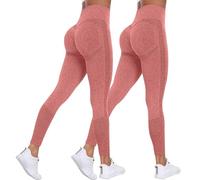 Confezione da 2 leggings anticellulite da donna collant a compressione 3D | Leggings da donna che sollevano i glutei ridefiniscono la silhouette senza sforzo snellenti pantaloni sportivi da palestra