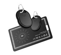 Confezione da 2 localizzatori per carte di credito e chiavi, 0,2 cm, ultra sottili, per carte di credito, passaporto, bagagli e localizzatore di oggetti, con Apple Find My, impermeabile IP68