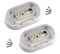 Confezione da 2 luci Rv LED Veranda 12V utilità esterna rimorchio camper illu...