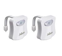 Confezione da 2 luci LED per WC, con sensore di movimento a colori, luce notturna a LED, per uomo, donna o compleanno per bambini, idea regalo divertente e unica