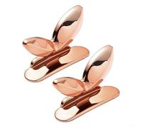 Confezione da 2 maniglie per copriwater per funzionamento touch, realizzate in ABS e acrilico, resistenti per un fissaggio sicuro (argento)