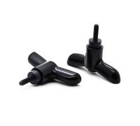 Confezione da 2 maniglie regolabili a T, leva di serraggio regolabile in acciaio al carbonio/inox M4 M5 M6(M4*L16 Carbon steel)