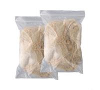Confezione da 2 materiali misti per piccoli uccelli, combinazione di fibre naturali tra cui iuta seta, paglia, cotone e sisalana per costruzioni di pappagalli e pappagalli