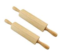 Confezione Da 2 Mattarelli Per Bambini, Mini Mattarello In Legno, Mattarello Con Ruote, Mattarello Per Cuocere Al Forno, Utensili Da Cucina, Adatto Per Cucinare E Cuocere Al Forno