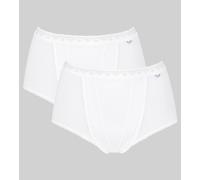 Confezione da 2 maxi slip pancia piatta Control Bianco 60 (IT) - 56 (FR) Tinta unita