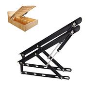 Confezione da 2 meccanismi di sollevamento pneumatici, cerniere a molla pieghevoli, per letti pesanti, molle a gas, cerniere a molla per mobili