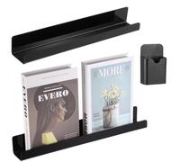 Confezione da 2 mensole magnetiche galleggianti per libri, in acrilico, per lavagna, ufficio e aula