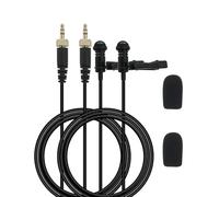 Confezione da 2 microfoni di ricambio per microfono lavalier wireless DJI, Rode, Sennheiser, indossabile, omnidirezionale, TRS da 3,5 mm