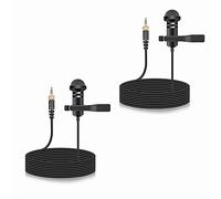 Confezione da 2 microfoni Lavalier compatibili con trasmettitori Bodypack Rode Wireless Pro/Wireless GO II 2, microfono omnidirezionale a condensatore da bavero per Vlog/conferenze/emittenti