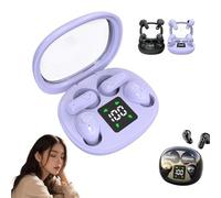 Confezione da 2 mini auricolari Bluetooth 2026, mini auricolari in-ear per tutti i tipi di orecchie, design invisibile a stelo corto, per chi dorme sul lato e lo sport, impermeabili con microfono