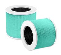 Confezione da 2 mini filtri di ricambio per purificatore d'aria Levoit Core Mini, PINREK H13 True HEPA 3 in 1 con carbone attivo, rimuove polvere, peli di animali domestici, polline, odori #Core