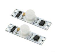 Confezione da 2 moduli sensore PIR 5V-24V commutazione di movimento a | Componente con il compatto 40x10mm dei sistemi di automazione di sicurezza di ritardo 20s basso