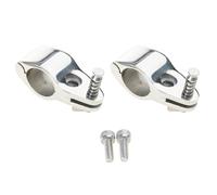 Confezione da 2 morsetti Bimini in acciaio inox, meccanismo a sgancio rapido, resistenti all'acqua salata, per tubi marini da 22 mm/32 mm, morsetto in acciaio inox