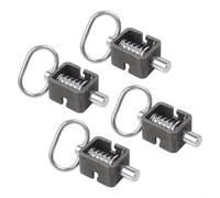 Confezione da 2 o 4 chiavistelli resistenti per cancelli di rimorchio, resistenti a molla, per rimorchi con cassone ribaltabile, camper, rampe, WL (4 pezzi)