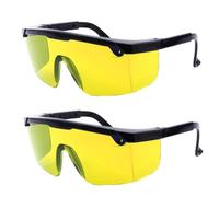 Confezione da 2 occhiali di sicurezza per laser, 190 nm - 540 nm OD 5+, occhiali protettivi per incisore laser, occhiali protettivi per lavoro [giallo]