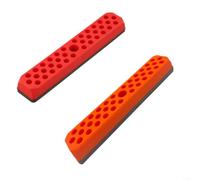 Confezione da 2 organizer per punte esagonali da 1/4 di pollice, vassoio | 2 organizer magnetico per punte esagonali per cacciavite da 1/4 di pollice, rack di stoccaggio con 43 fori con base forte (A)