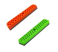 Confezione da 2 organizer per punte esagonali da 1/4 di pollice, vassoio | 2 organizer magnetico per punte esagonali per cacciavite da 1/4", 43 fori, con base forte (C)