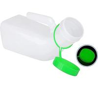 Confezione da 2 orinatoi for uomo con coperchio luminoso al buio, 1000 ml orinatoio maschile con tappo a vite verde anti-rovesciamento for viaggi e raccolta urina(Green)