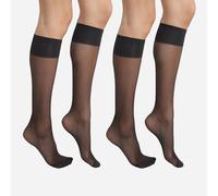 Confezione da 2 paia di calze Ultra resist 20D Nero 35/41