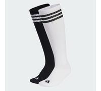 adidas Unisex - Adulto 3 Stripes Knee Socks 2 Pair Pack, white/black/black/white, 42-45