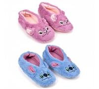 Confezione da 2 paia di pantofole da ragazza - Disney Lilo & Stitch | Interno Sherpa imbottito peloso | Cocooning caldo e antiscivolo | Pile & Pilou 3D | Taglie 27/30, 31/34, 35/38, 0113x2abs, 27/30